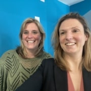 Louise Hilder of Cheshire Surveys with Veronica Kitton of VK Business Consulting