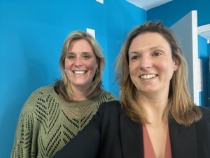 Louise Hilder of Cheshire Surveys with Veronica Kitton of VK Business Consulting